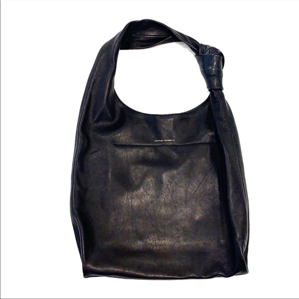 Black Leather Loeffler Randall Tote